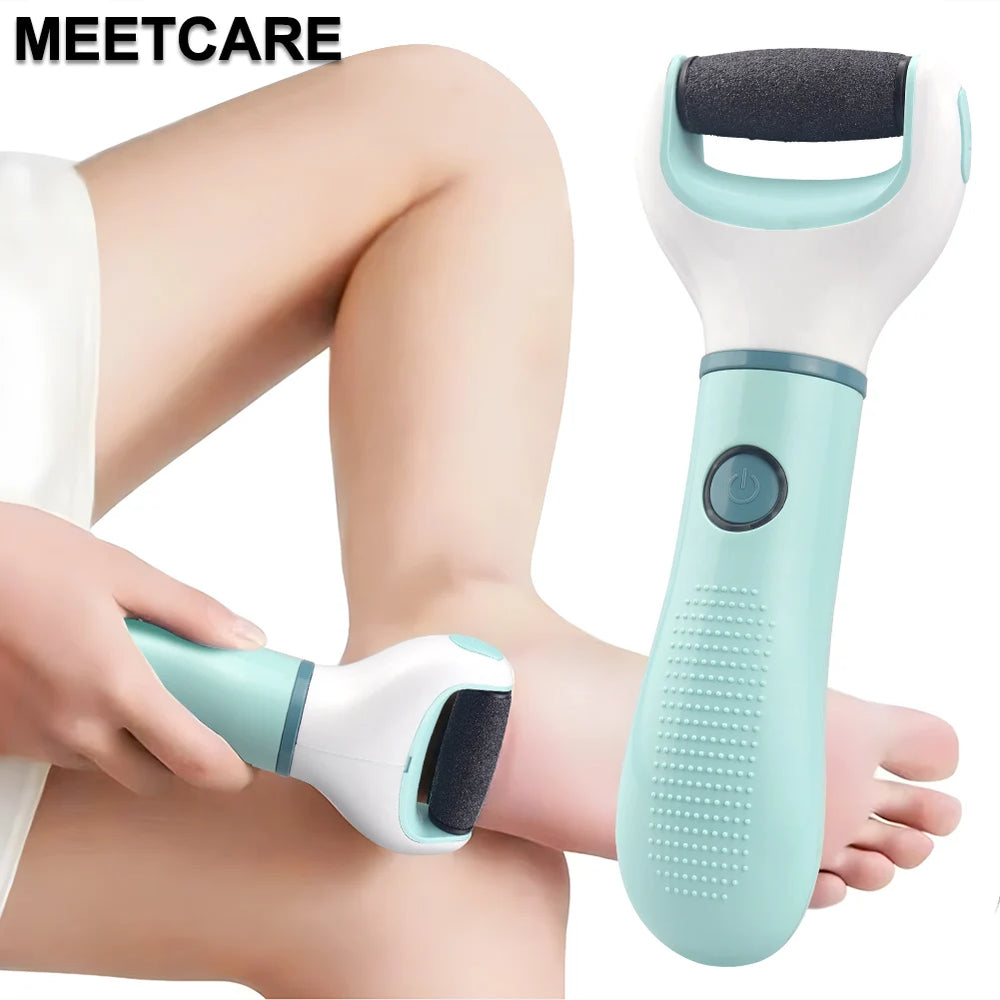 Molinillo de pies inalámbrico, recarga USB, resistente al agua, antallos, grietas de piel muerta, afeitadora de pedicura, elimina grietas secas y muertas