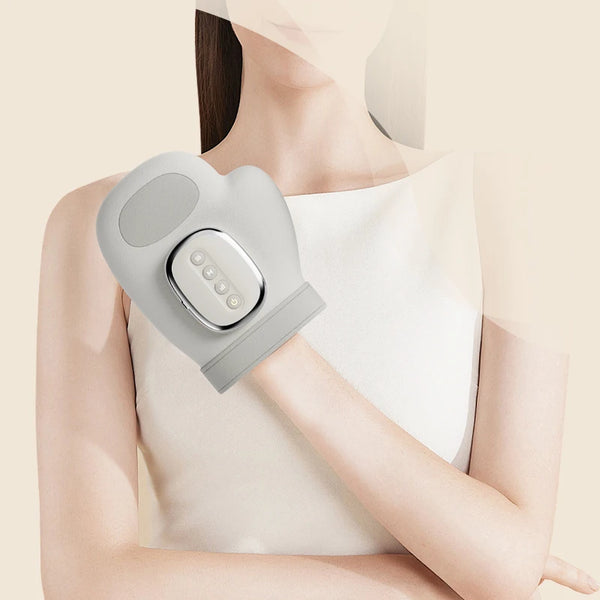 Masajeador de manos con Airbag, máquina de masaje de palma para muñeca y dedo de compresión, guante vibratorio para relajación muscular de la mano, regalo para hombres y mujeres — vista alternativa