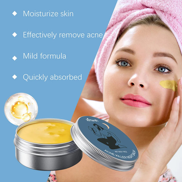 Bálsamo para el cuidado de la piel para hombres y mujeres, crema Facial nutritiva hidratante, eliminación de Acnes