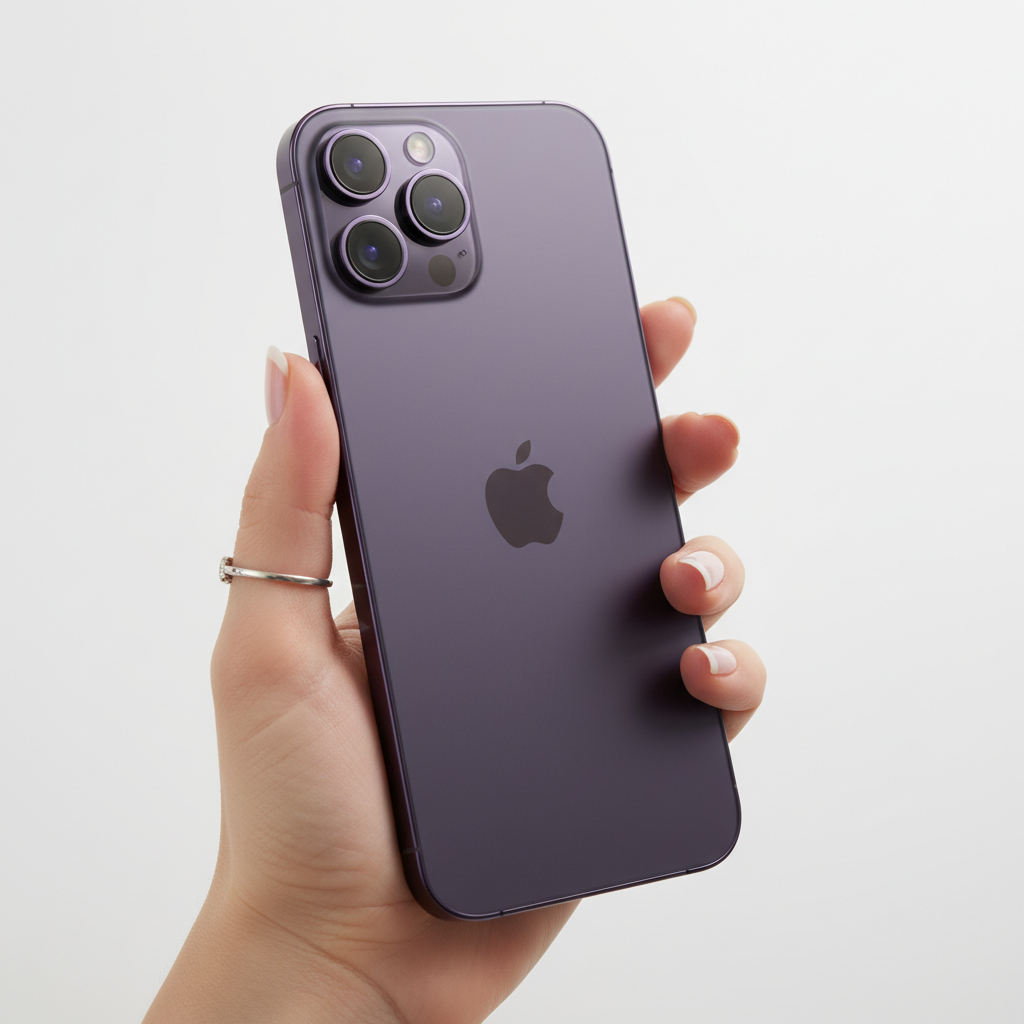 iPhone 14 Pro - En mano mostrando diseño